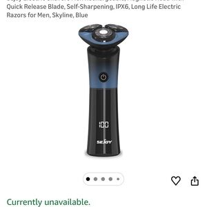 Black and Blue Electric Shaver for Men